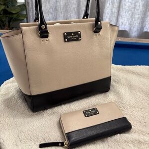 Kate ♠️ Spade - color blacked beige and black